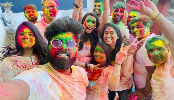 holi celebration at Chetaru