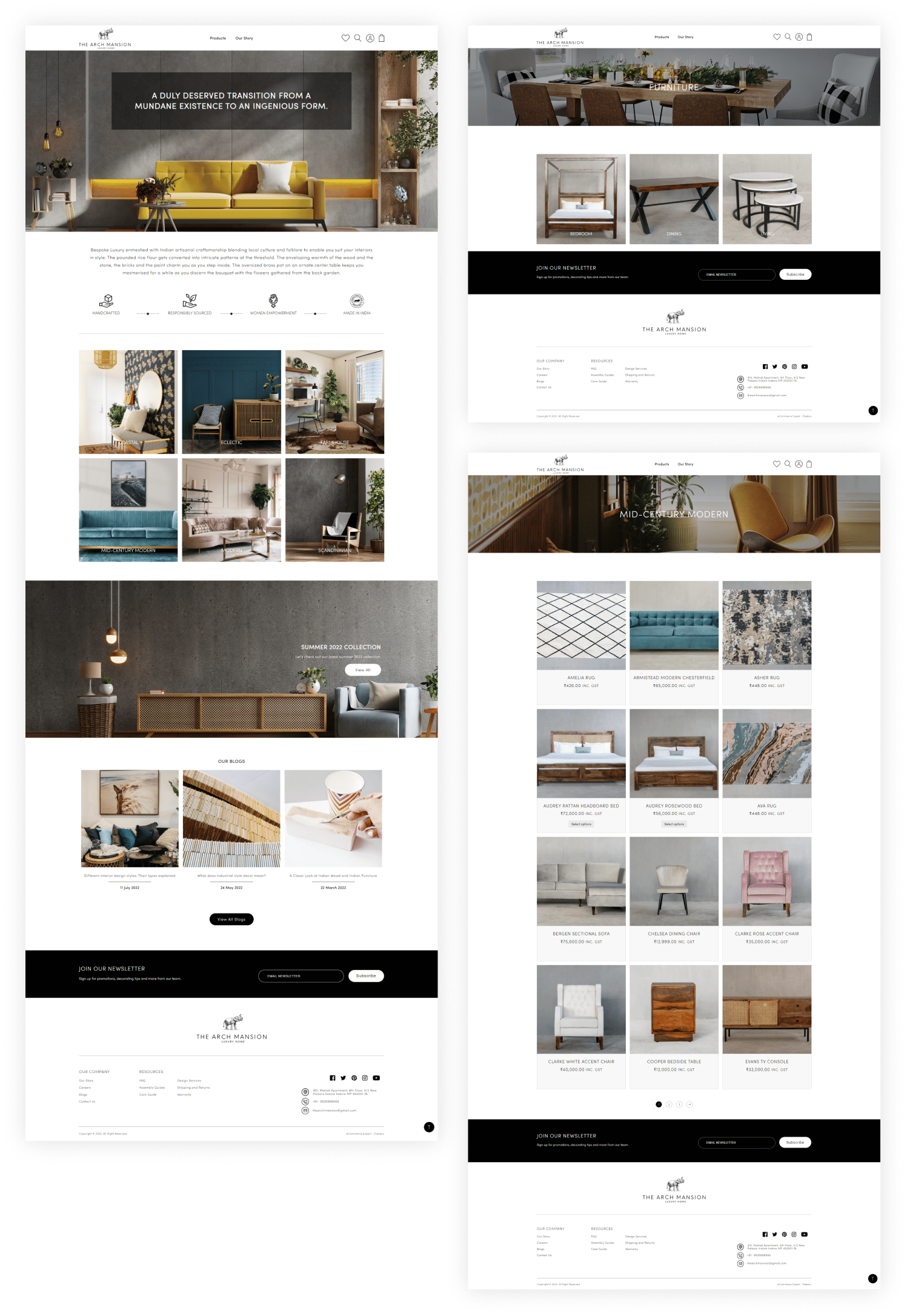 home interior wordpress web design by chetaru