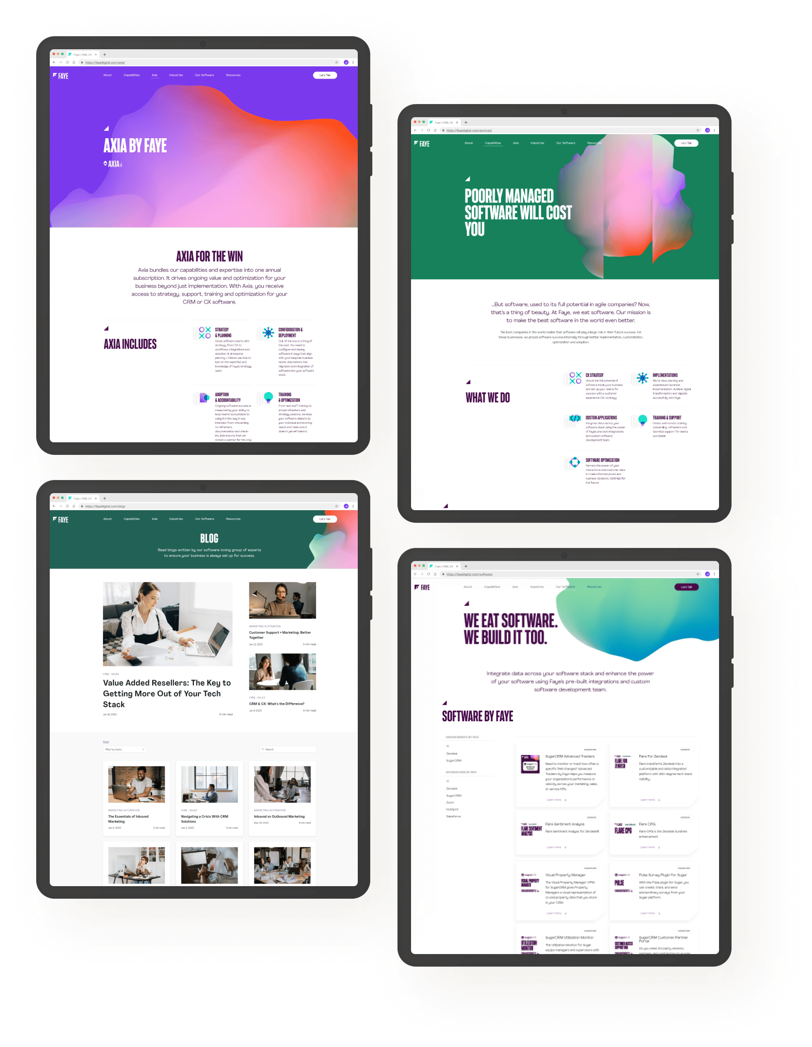 website design for fayebsg