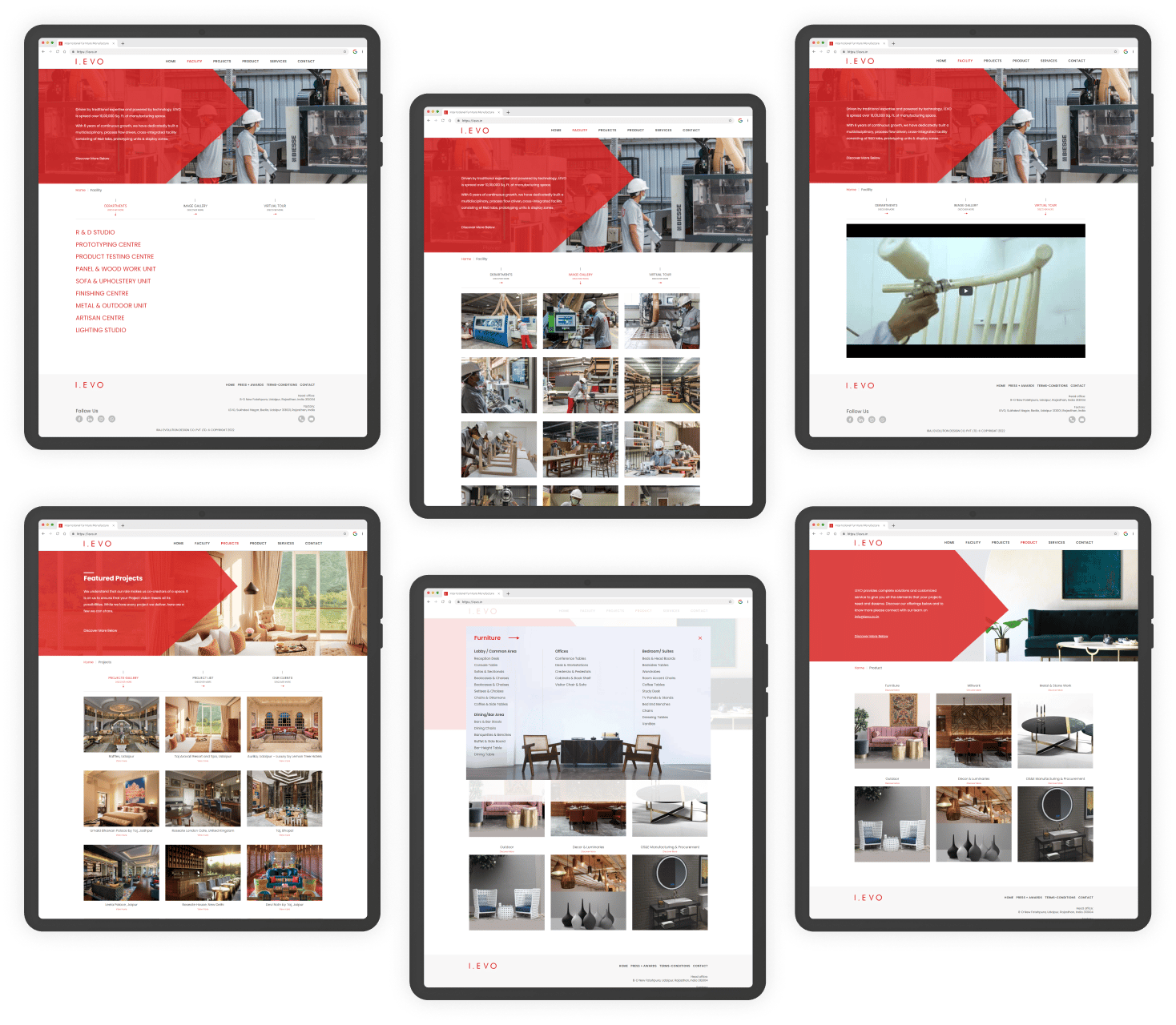 interior design website design by chetaru