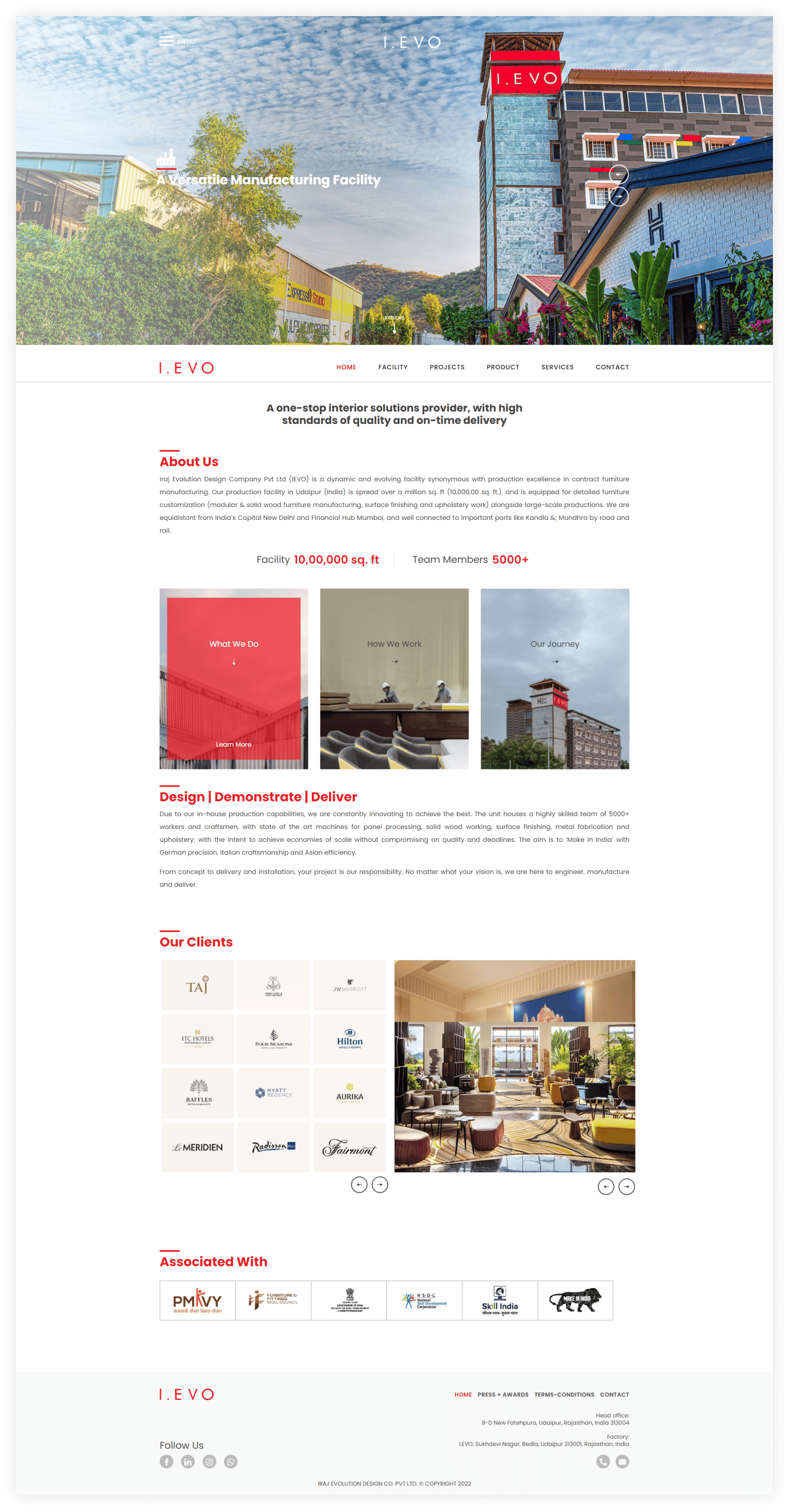 manufacturer website design by chetaru