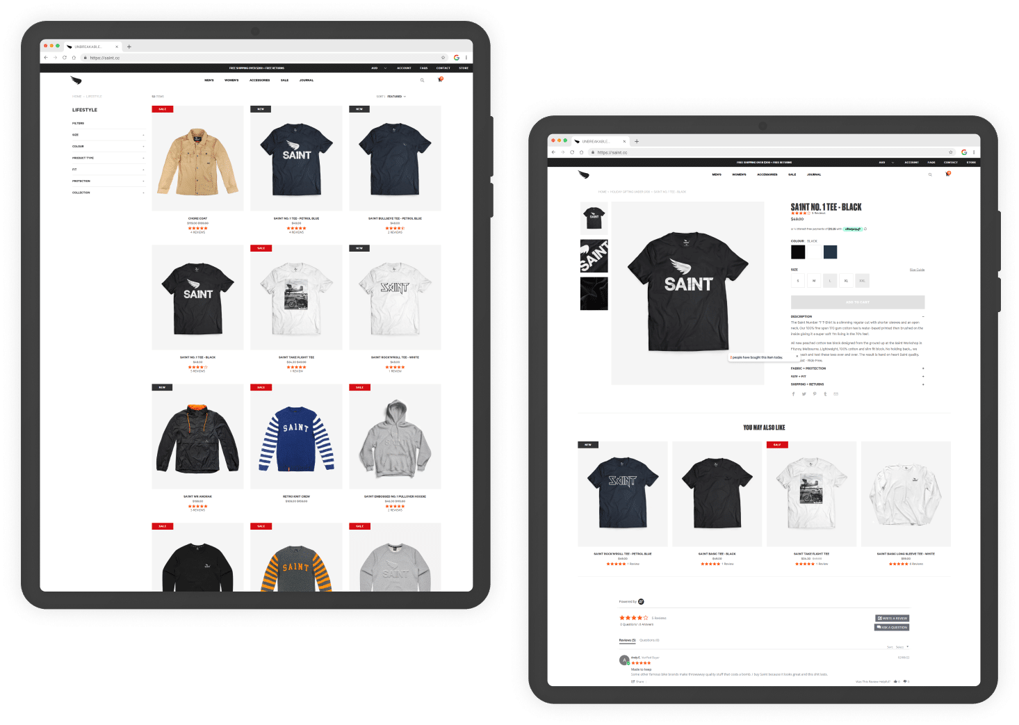 website design services for clothing brand