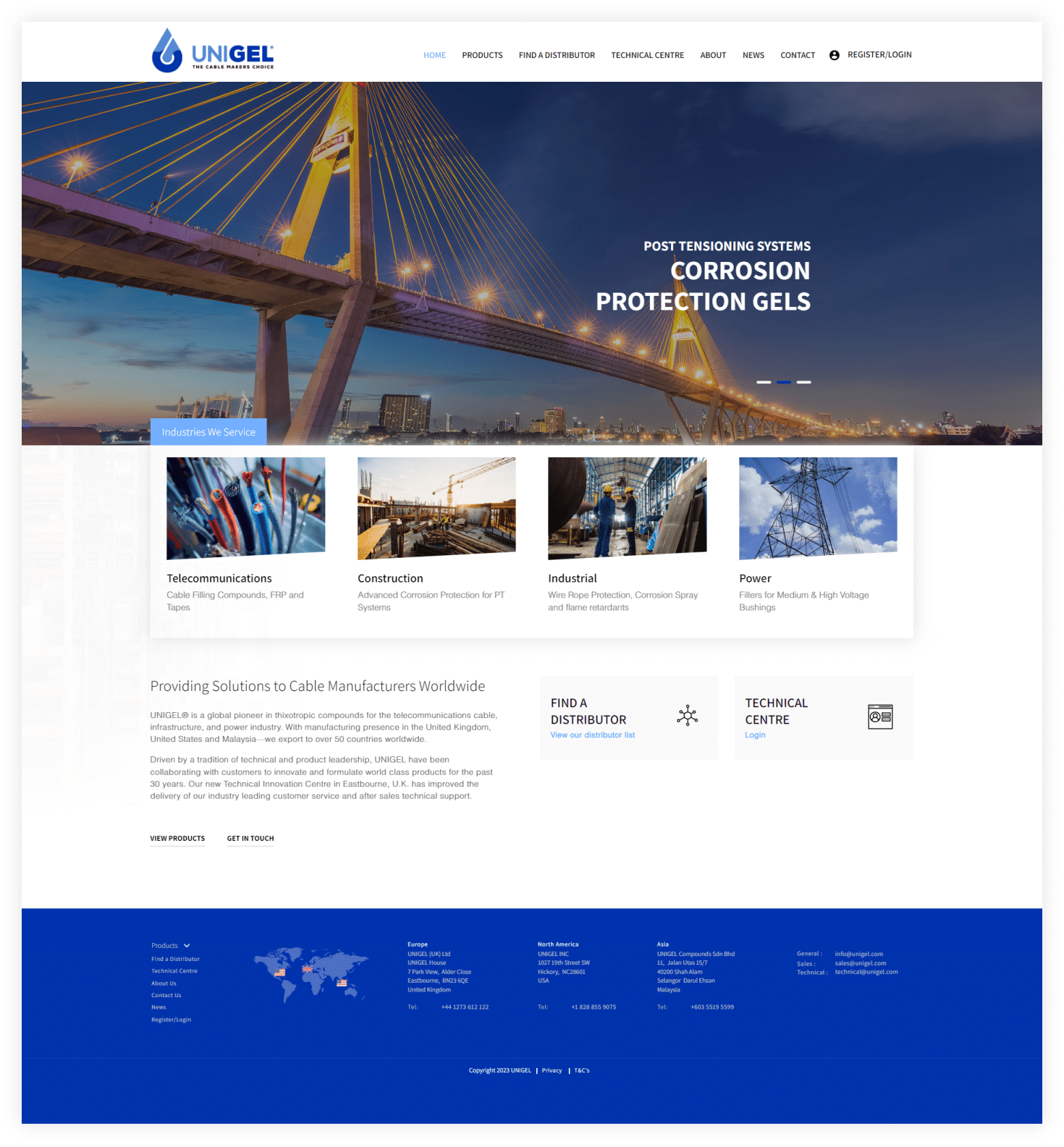 manufacturing website design development