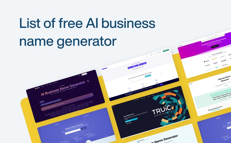 List of Free AI Business Name Generators