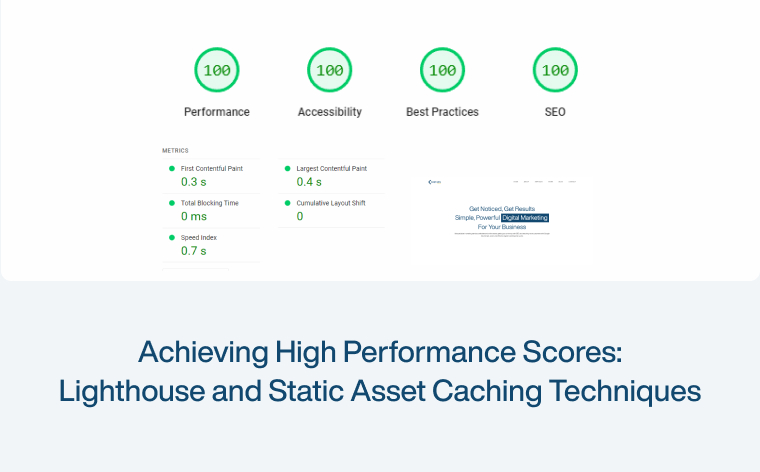 Achieving High-Performance Scores: Lighthouse and Static Asset Caching Techniques