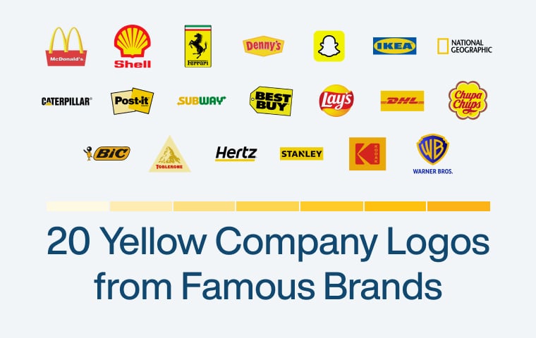 20 Yellow Company Logos from Famous Brands